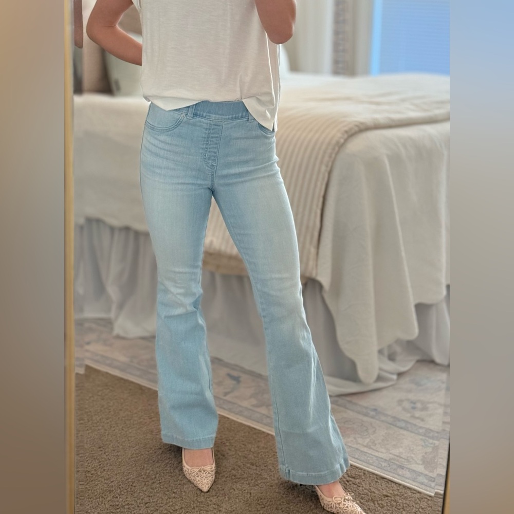 SPANX Light Blue Flare Women's Jeans